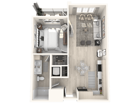 Unit A12 at Altis Grand Lake Willis, Orlando, FL, 32821